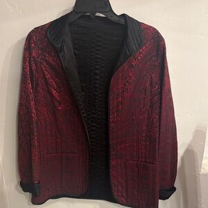 Chico’s Size 0 Reversible Red/Black Jacket